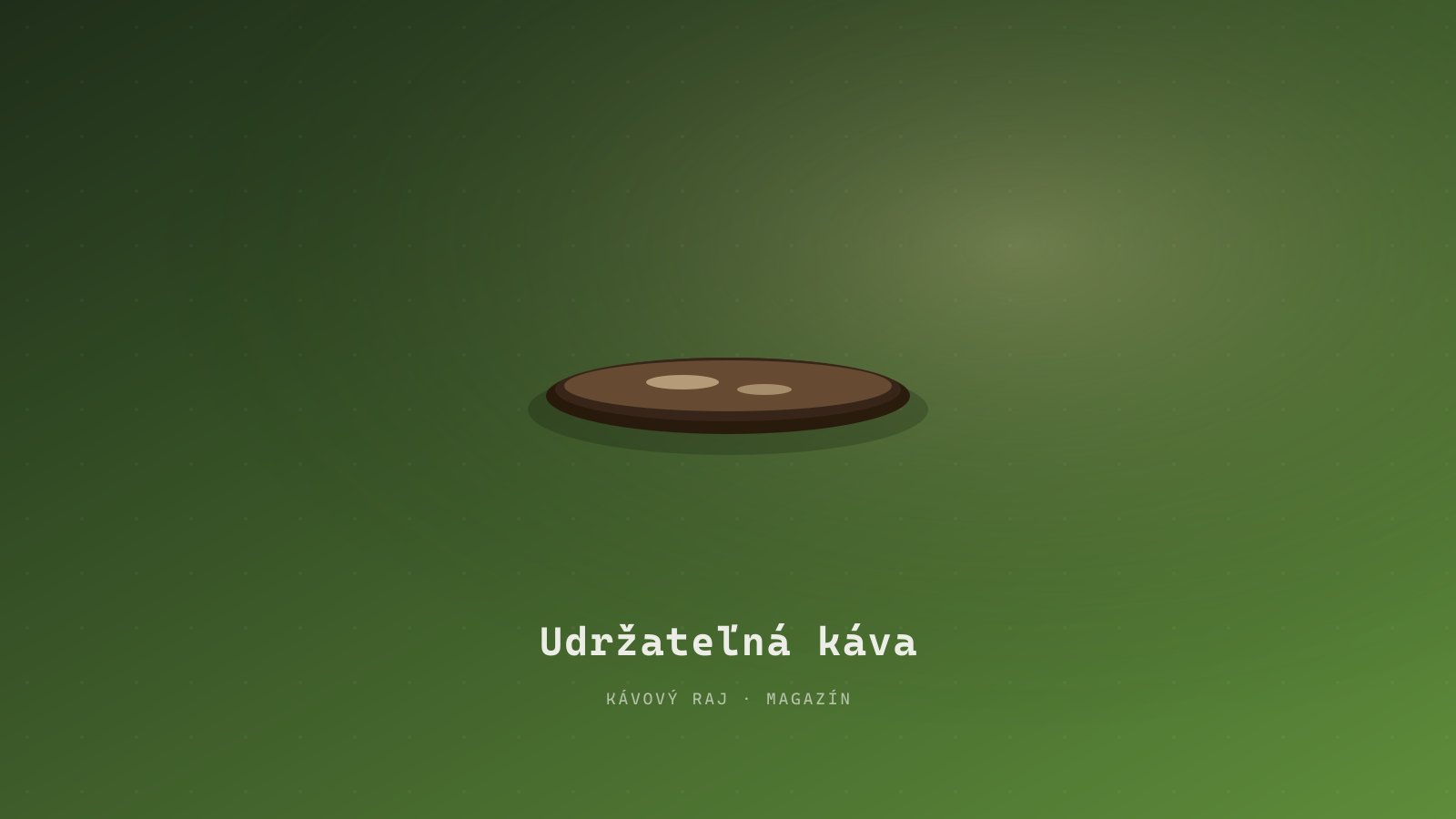 Bio kávová plantáž